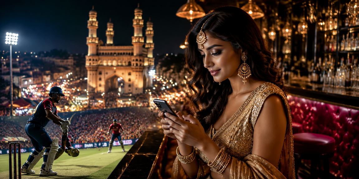 VIP player enjoying premium cricket betting experience in Hyderabad