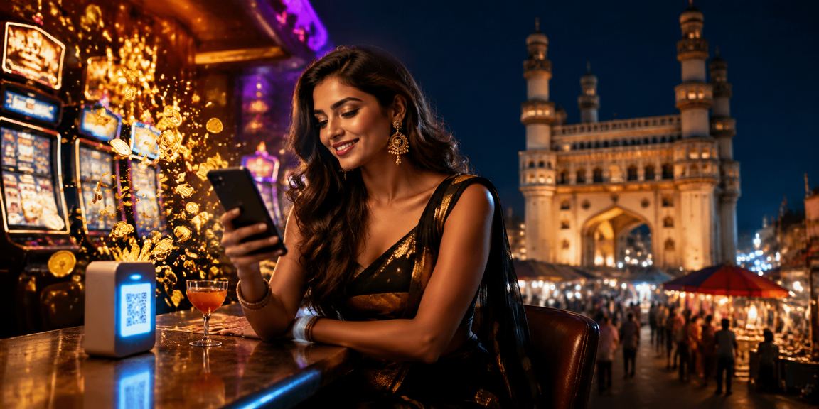 VIP member enjoying high-stakes slots in Hyderabad