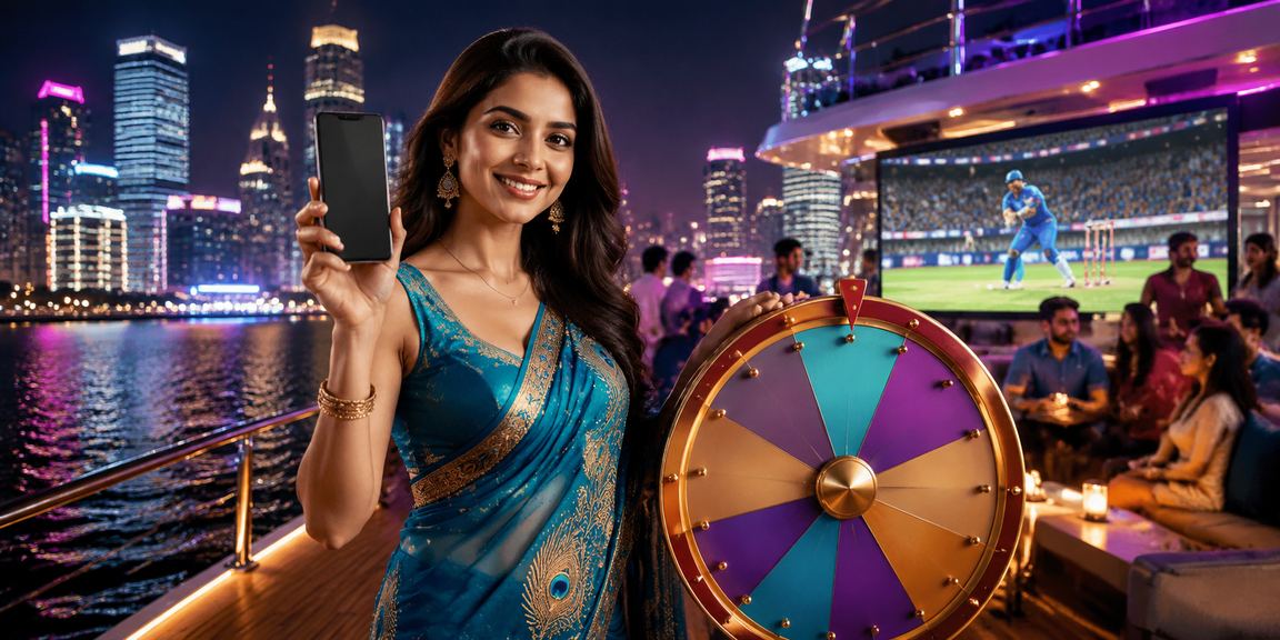 Indian woman betting on cricket match online